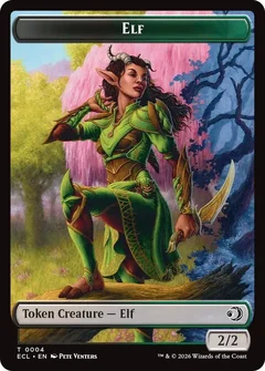 Elf // Treasure Double-Sided Token 4 // 10