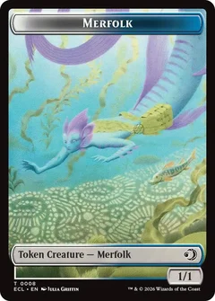 Merfolk // Worm Double-Sided Token 8 // 9