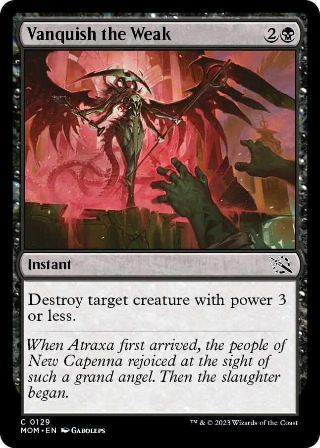 Vanquish the Weak Foil