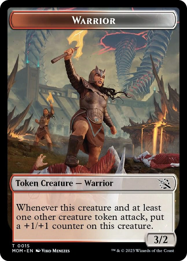 Warrior // Kraken Double-Sided Token Foil