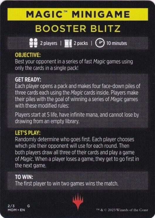 Magic Minigame: Booster Blitz