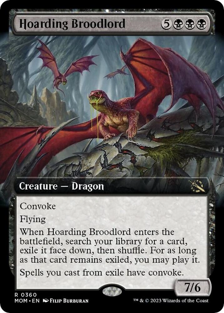 Hoarding Broodlord (Extended Art) Foil