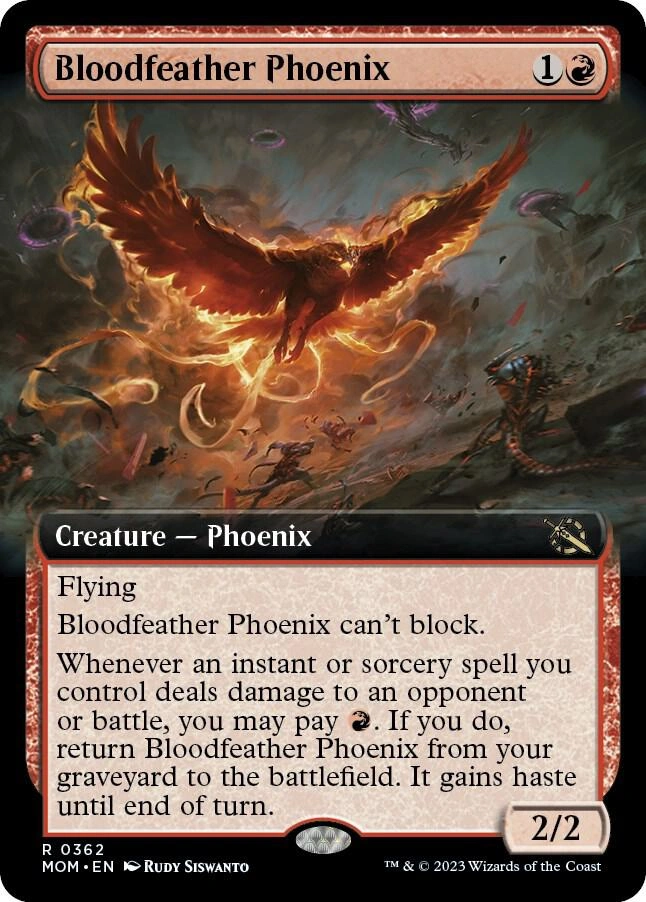 Bloodfeather Phoenix (Extended Art) Foil