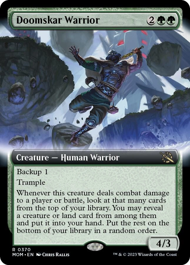 Doomskar Warrior (Extended Art) Foil