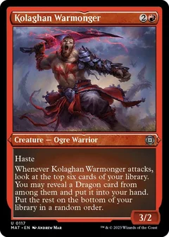 Kolaghan Warmonger (Foil Etched) 117
