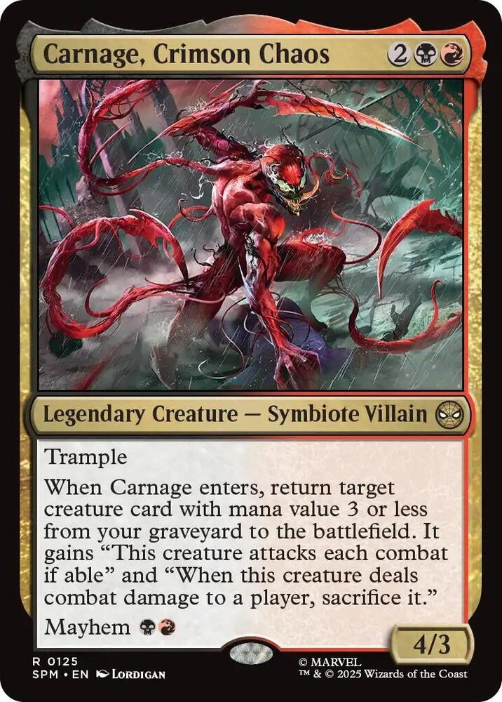 Carnage, Crimson Chaos Foil