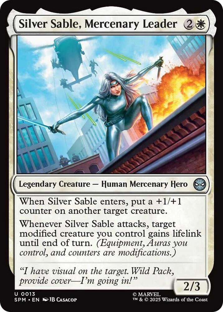 Silver Sable, Mercenary Leader Foil