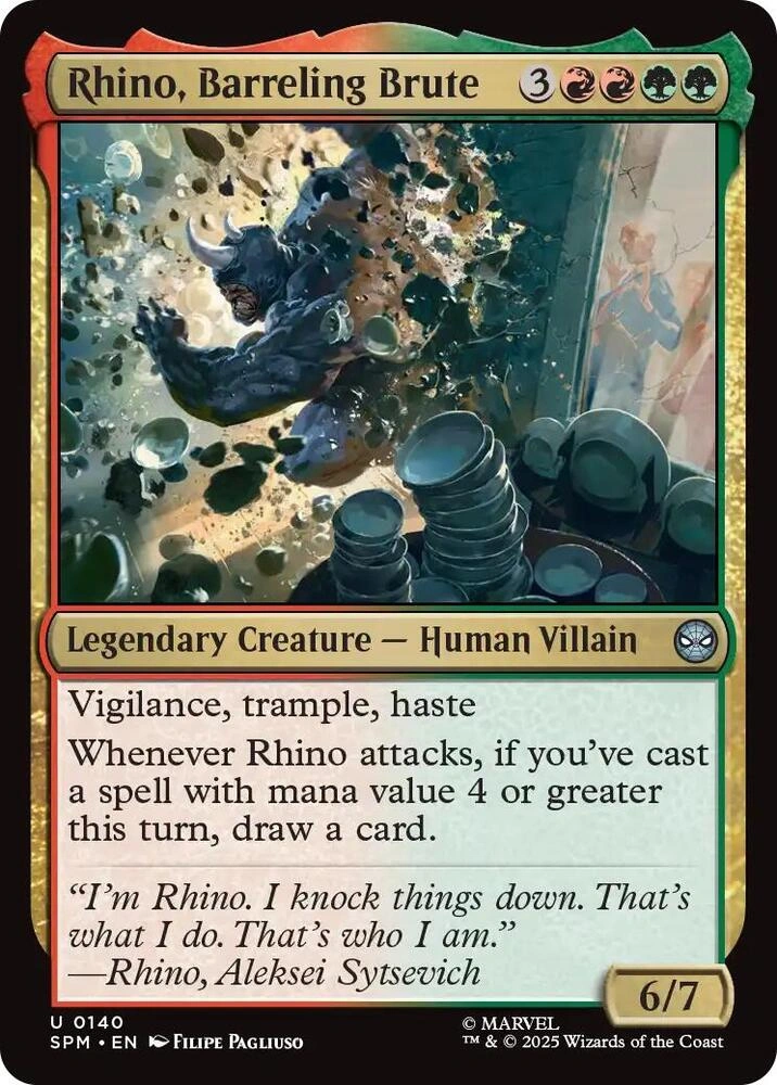 Rhino, Barreling Brute Foil