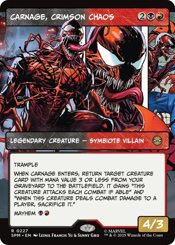 Carnage, Crimson Chaos (Borderless) Foil