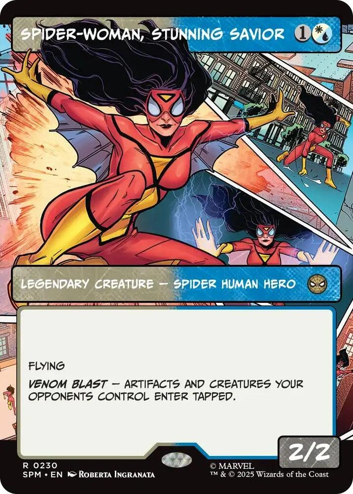 Spider-Woman, Stunning Savior (Borderless) Foil
