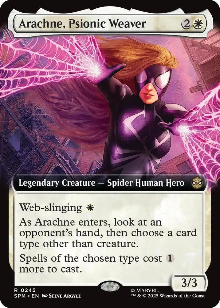 Arachne, Psionic Weaver (Extended Art) Foil