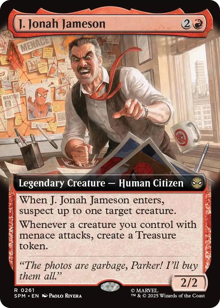 J. Jonah Jameson (Extended Art) Foil