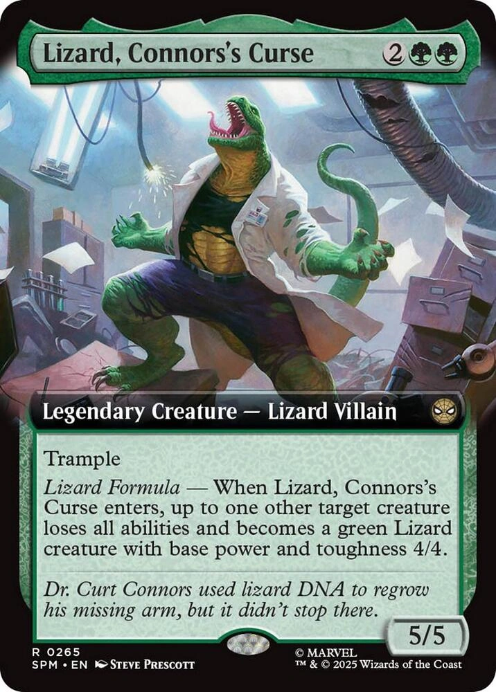 Lizard, Connors's Curse (Extended Art) Foil