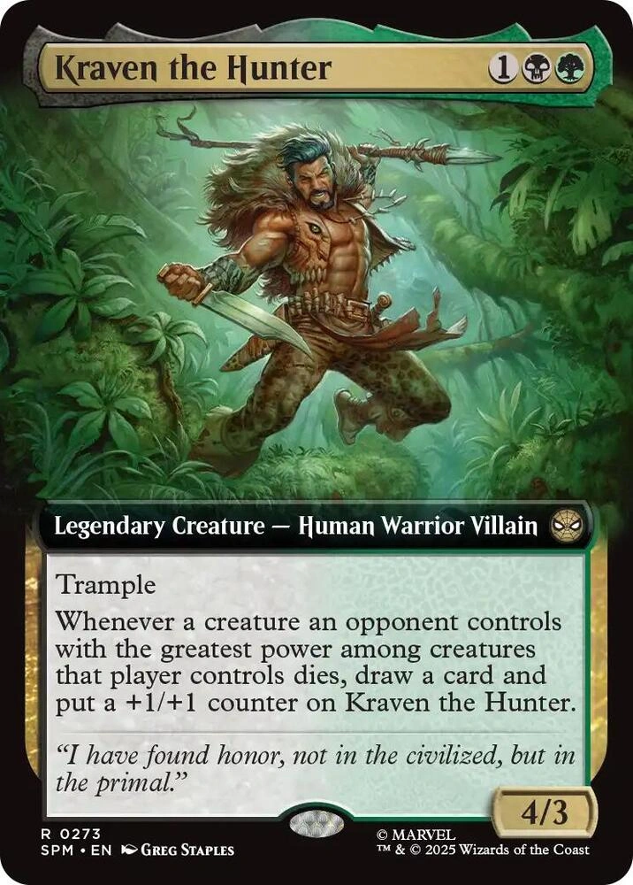 Kraven the Hunter (Extended Art) Foil