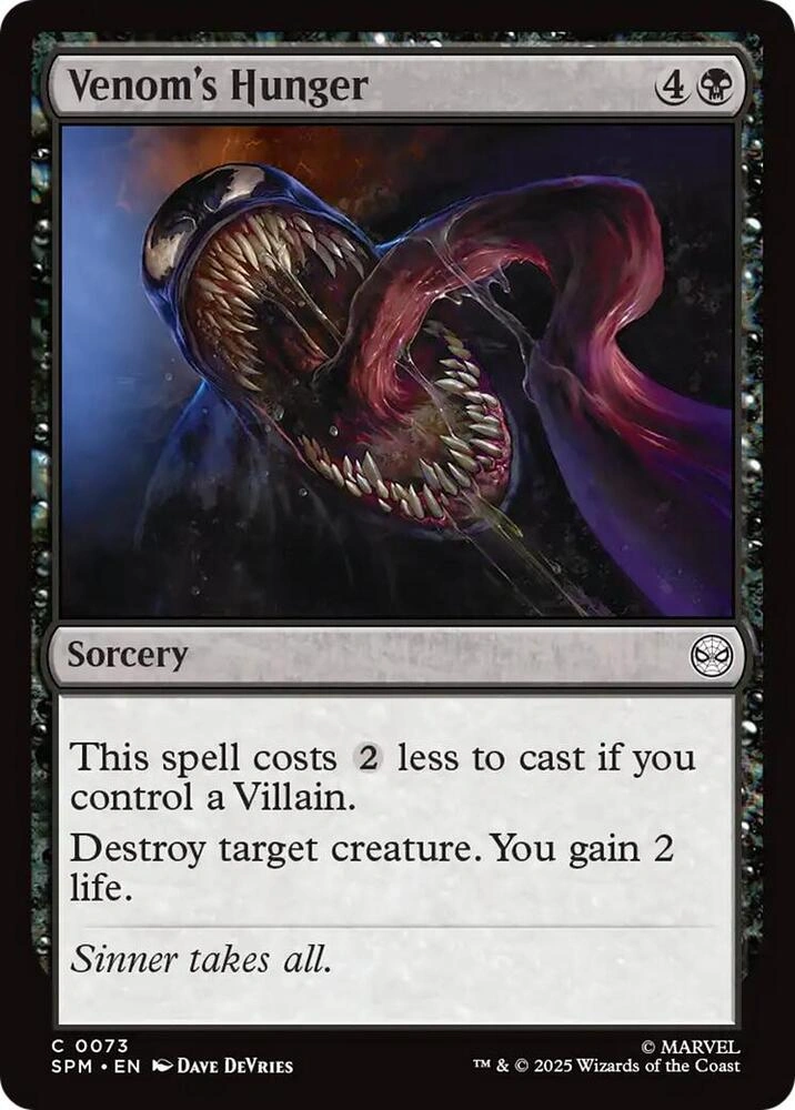 Venom's Hunger Foil