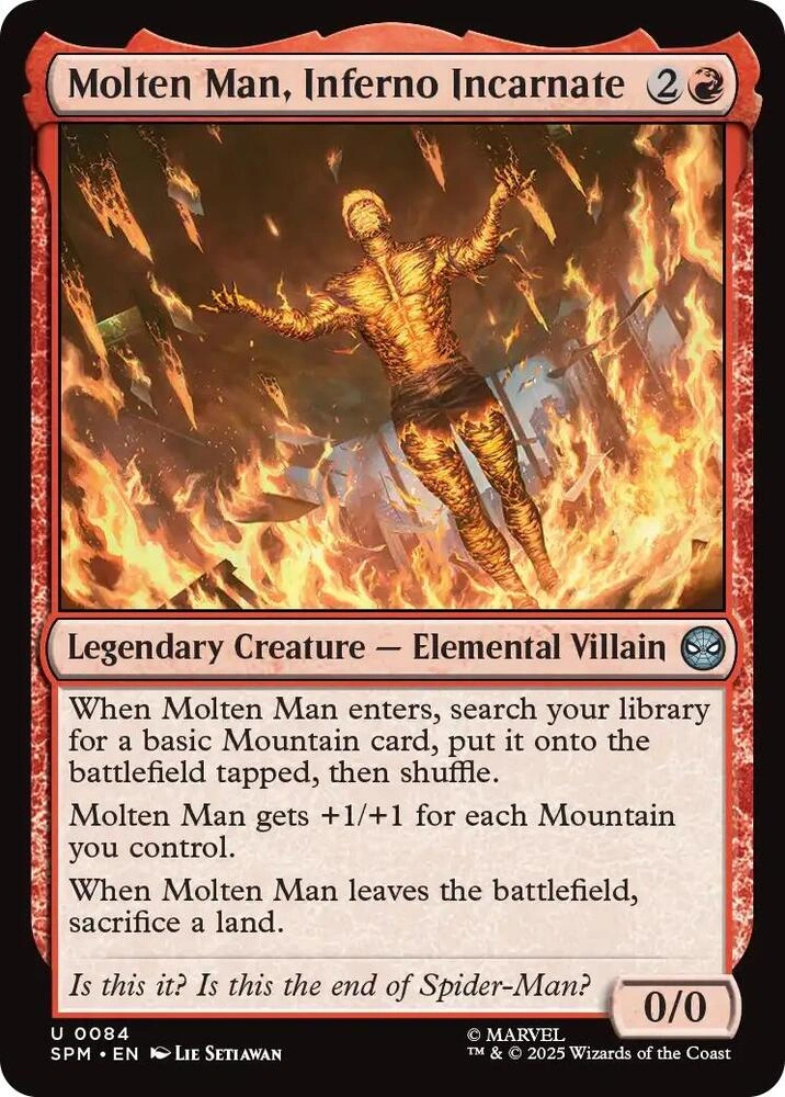 Molten Man, Inferno Incarnate Foil
