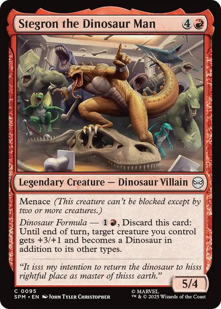Stegron the Dinosaur Man Foil