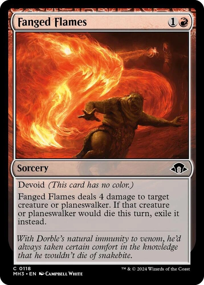 Fanged Flames Foil
