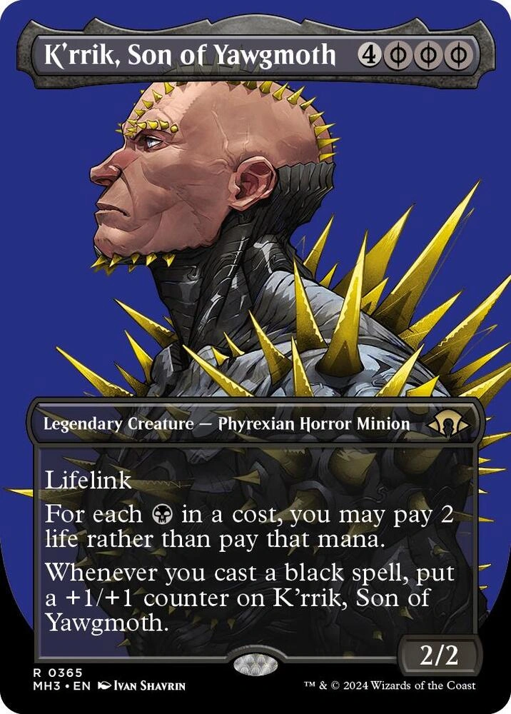 K'rrik, Son of Yawgmoth (Borderless) Foil