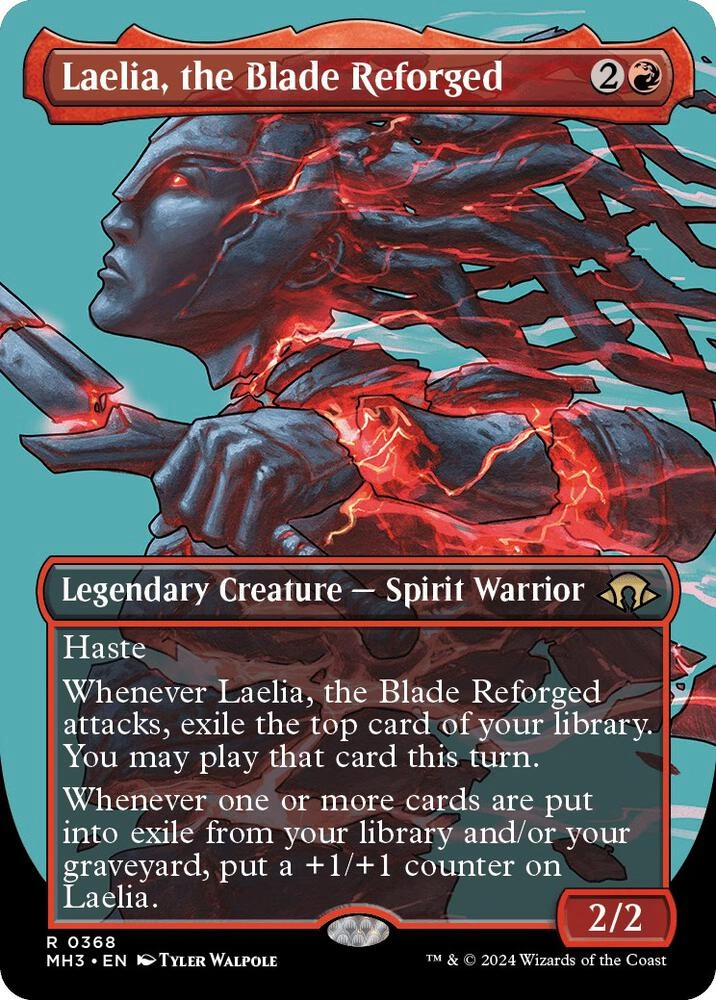 Laelia, the Blade Reforged (Borderless) Foil