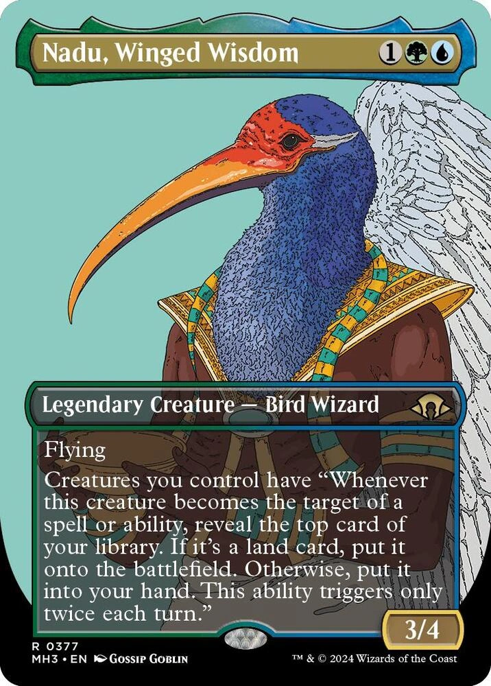 Nadu, Winged Wisdom (Borderless) Foil