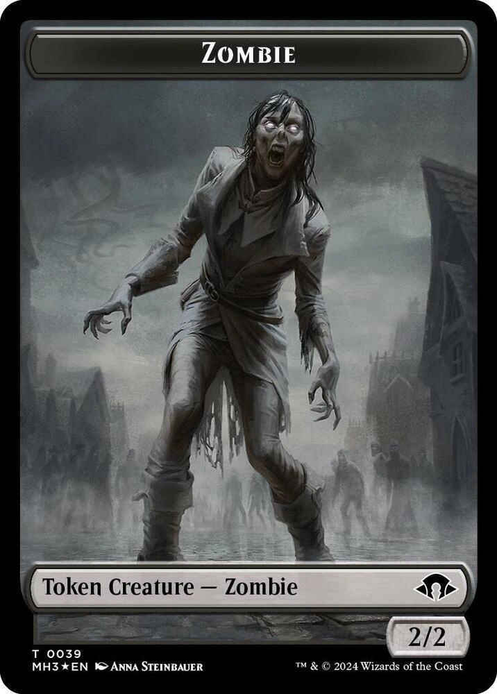Zombie (Ripple Foil) // Insect (0027) Double-Sided Token