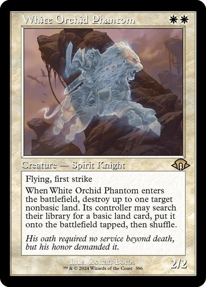 White Orchid Phantom (Retro Frame) Foil