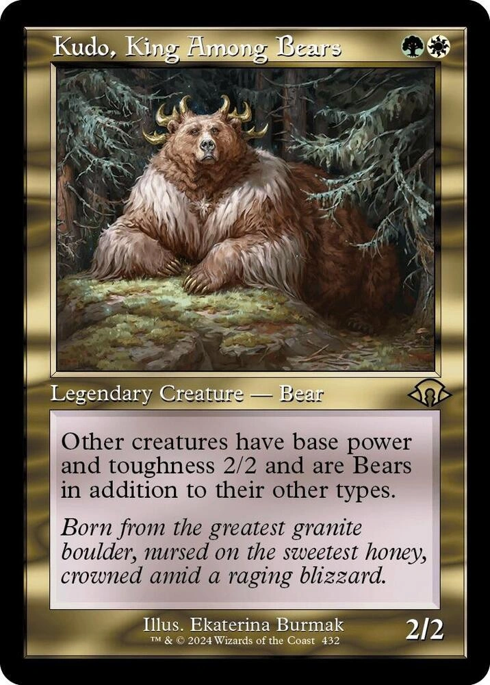 Kudo, King Among Bears (Retro Frame) Foil