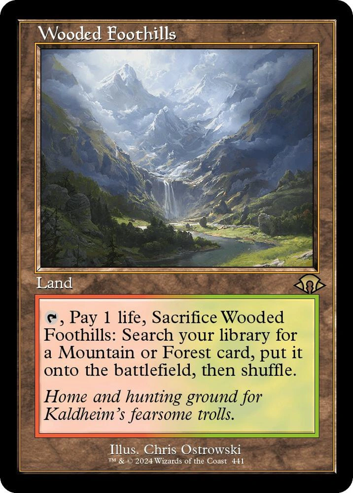Wooded Foothills (Retro Frame)