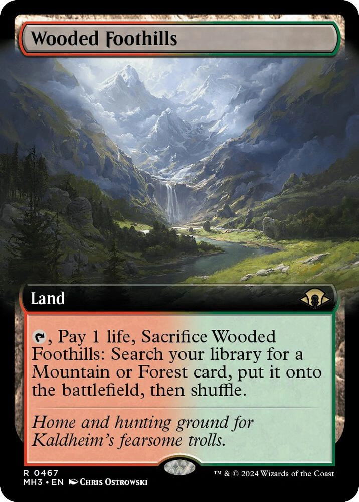 Wooded Foothills (Extended Art) Foil