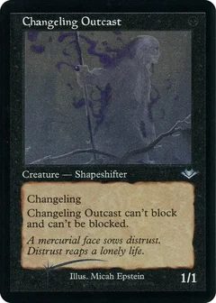 Changeling Outcast (Retro Frame) (Foil Etched) 12