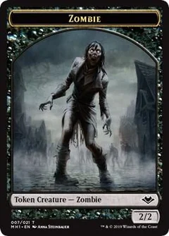 Zombie // Emblem - Serra the Benevolent Double-Sided Token 7 // 20