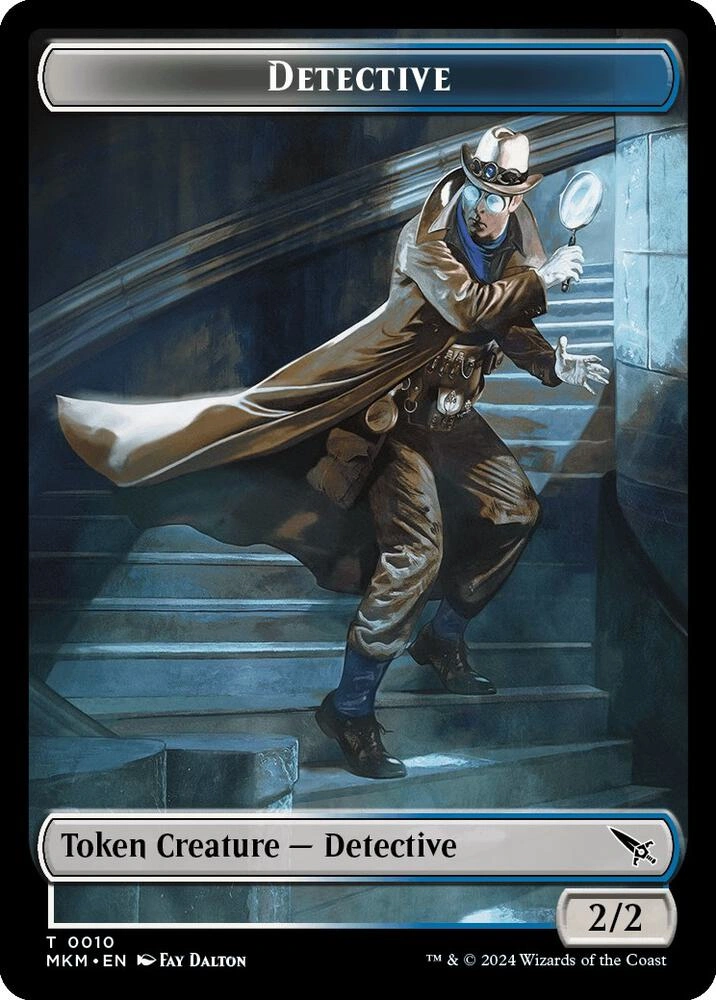 Detective // Skeleton Double-Sided Token Foil