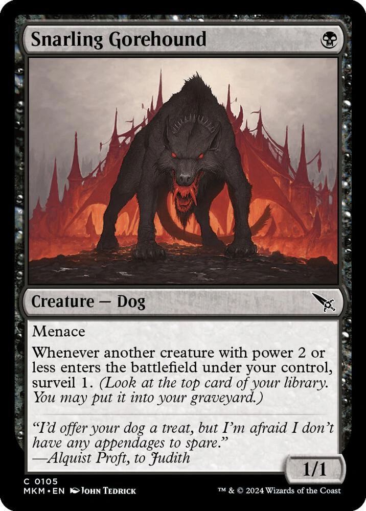 Snarling Gorehound Foil