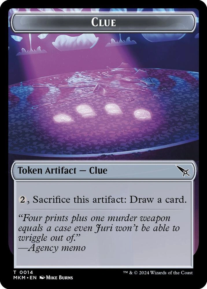 Clue (0014) // A 0041 Double-Sided Token Foil