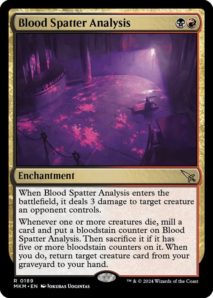 Blood Spatter Analysis Foil