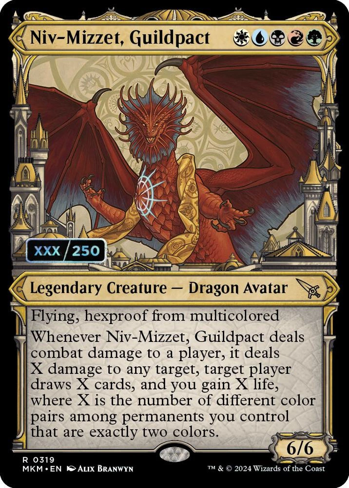 Niv-Mizzet, Guildpact (Serial Numbered) Foil