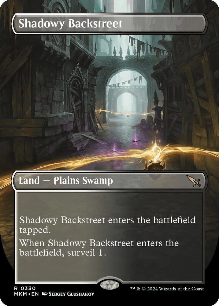 Shadowy Backstreet (Borderless) Foil