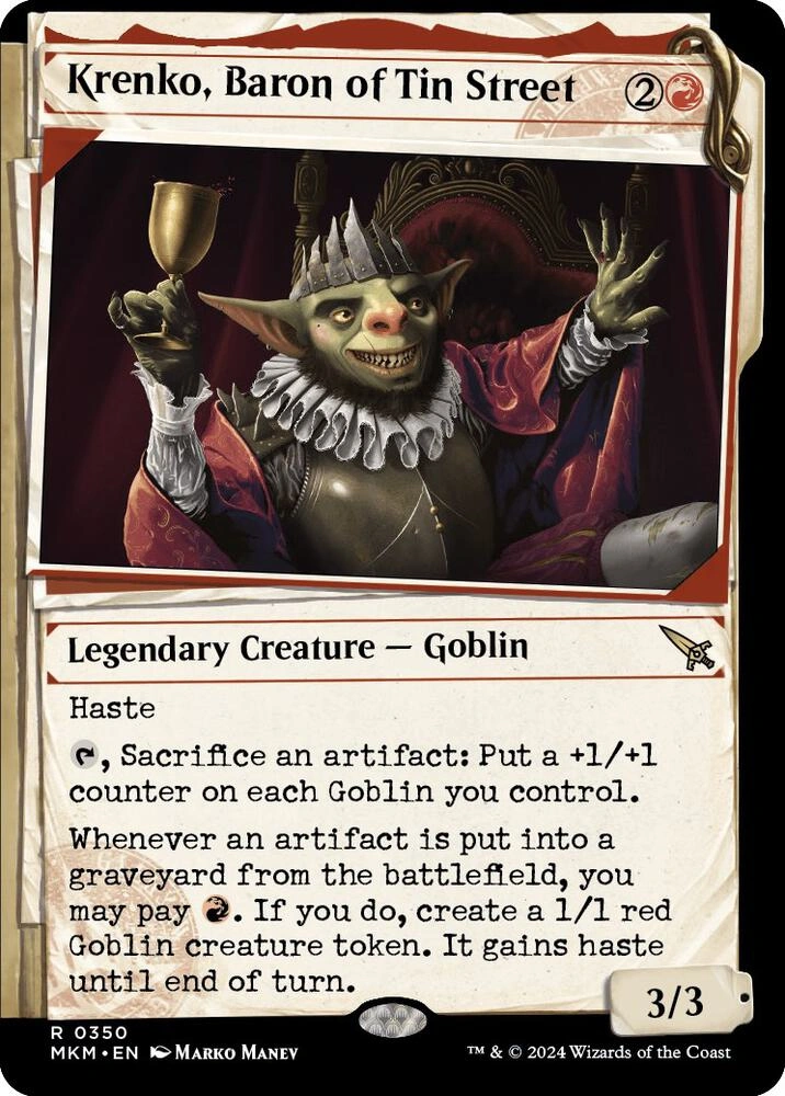 Krenko, Baron of Tin Street (Showcase) Foil
