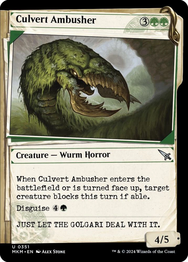 Culvert Ambusher (Showcase) Foil