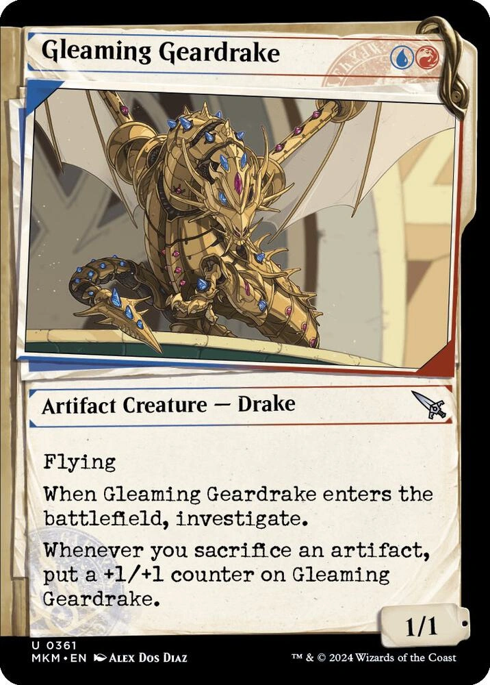 Gleaming Geardrake (Showcase) Foil