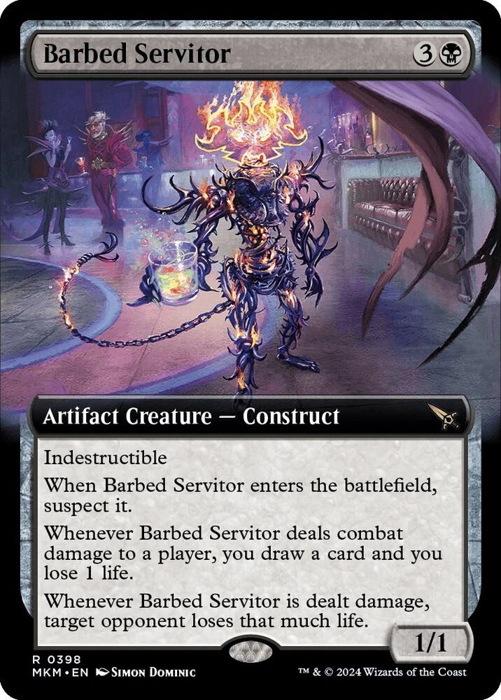 Barbed Servitor (Extended Art) Foil