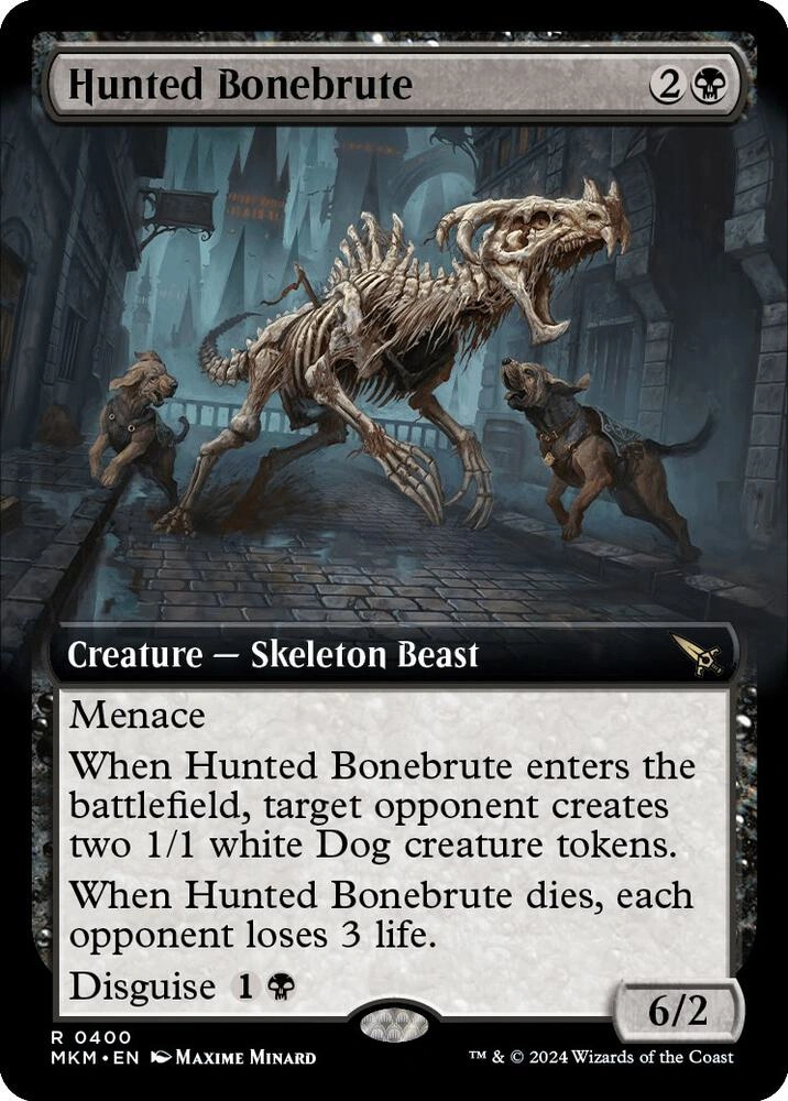 Hunted Bonebrute (Extended Art) Foil