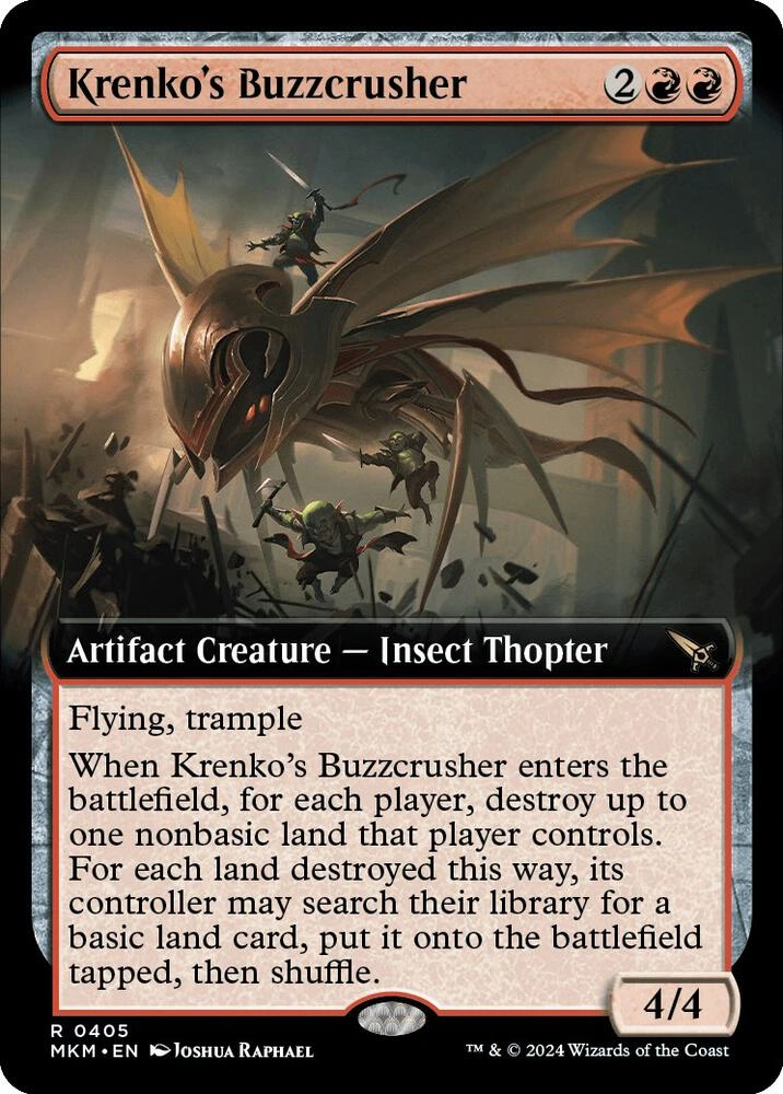 Krenko's Buzzcrusher (Extended Art) Foil