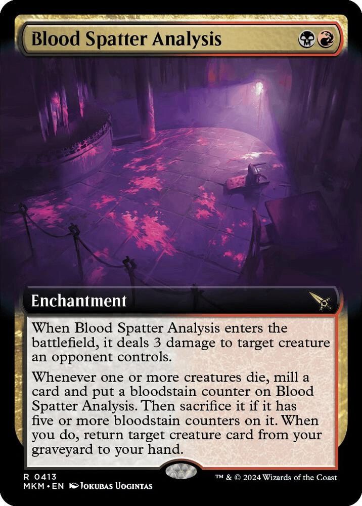 Blood Spatter Analysis (Extended Art) Foil