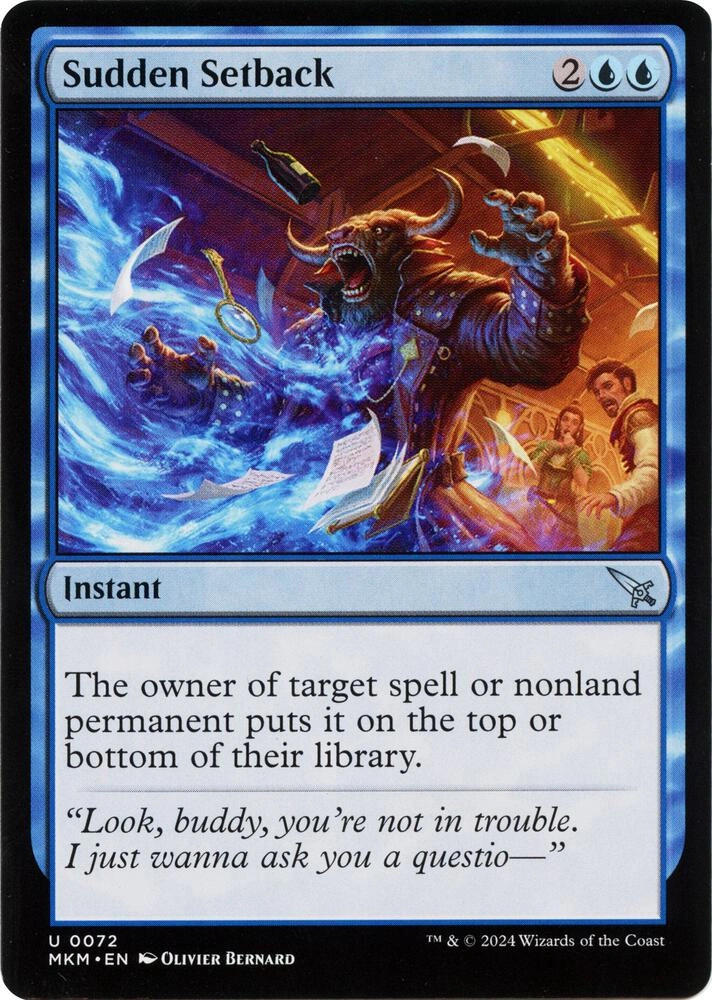 Sudden Setback (b) Foil