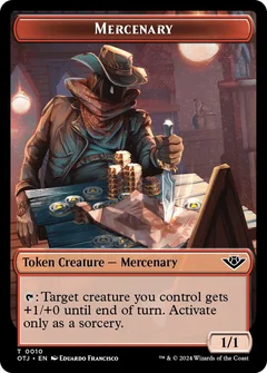 Mercenary // Vampire Rogue Double-Sided Token Foil 10 // 8