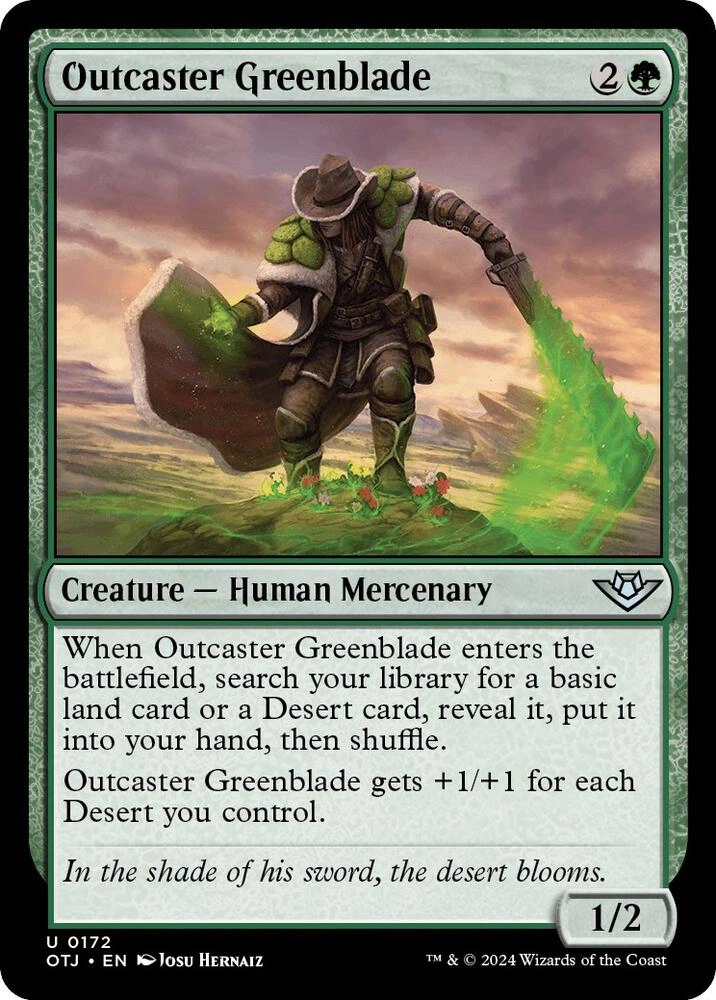 Outcaster Greenblade Foil