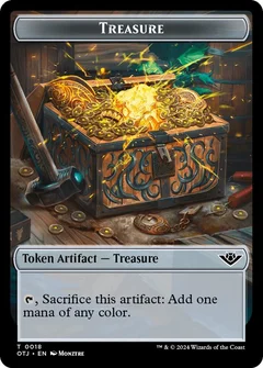 Treasure // Human Warrior Double-Sided Token Foil 18 // 3