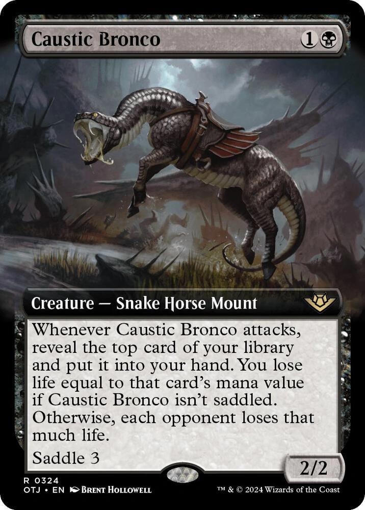Caustic Bronco (Extended Art) Foil
